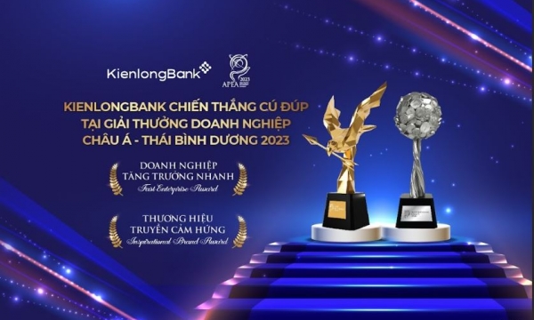 KienlongBank giành cú đúp giải thưởng tại Asia Pacific Enterprise Awards 2023