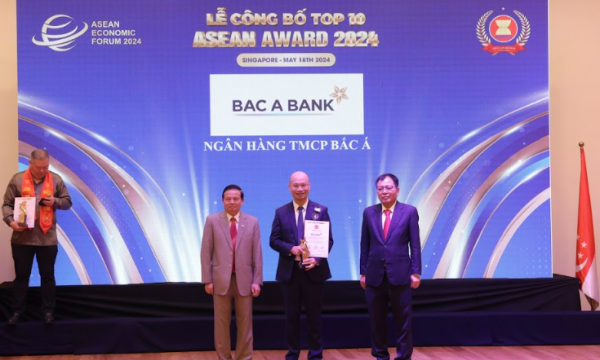 BAC A BANK được vinh danh Top 10 doanh nghiệp tiêu biểu ASEAN 2024