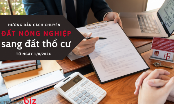 Hướng dẫn cách chuyển đất nông nghiệp sang đất thổ cư từ ngày 1/8/2024
