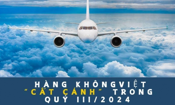 [Infographic] Hàng không Việt 'cất cánh' trong quý III/2024