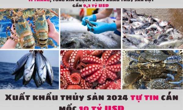 Xuất khẩu thủy sản 2024 tự tin cán mốc 10 tỷ USD