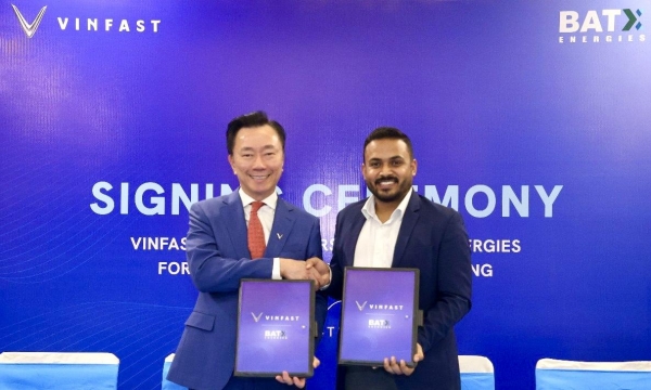 VinFast và BatX Energies ký kết thỏa thuận hợp tác chiến lược về tái chế và tái sử dụng pin điện áp cao