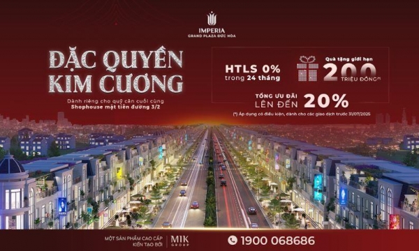 Đòn bẩy tài chính thông minh, sở hữu shophouse mặt tiền Hậu Nghĩa với ưu đãi lên tới 20%