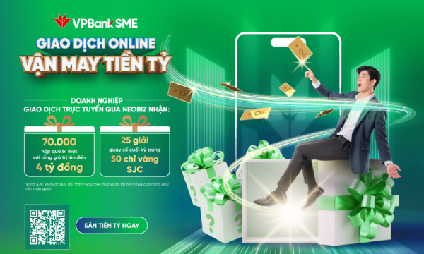 Doanh nghiệp giao dịch online cùng VPBank – “săn” vận may gần 4 tỷ đồng