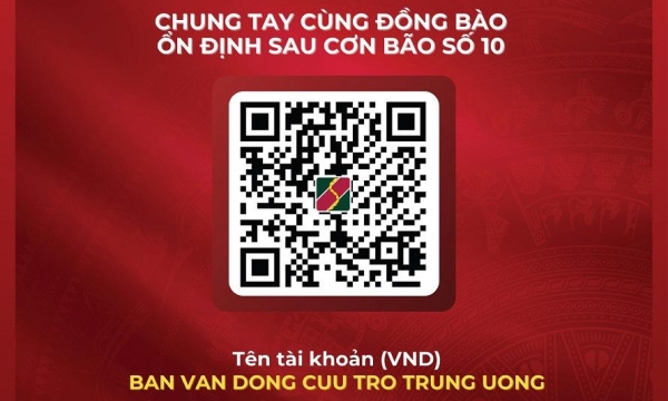 Uỷ ban Trung ương Mặt trận Tổ quốc Việt Nam thông tin số tài khoản tại Agribank tiếp nhận ủng hộ đồng bào...