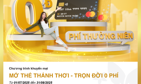 Thoải mái chi tiêu với thẻ tín dụng miễn phí thường niên trọn đời của BAC A BANK