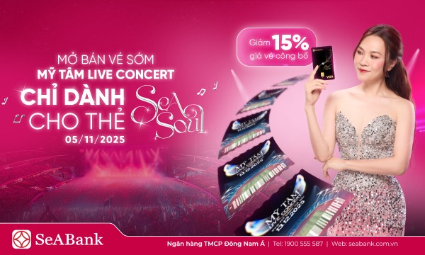 SeABank mang cơ hội săn vé miễn phí cho khách hàng trải nghiệm Mỹ Tâm Live Concert 2025