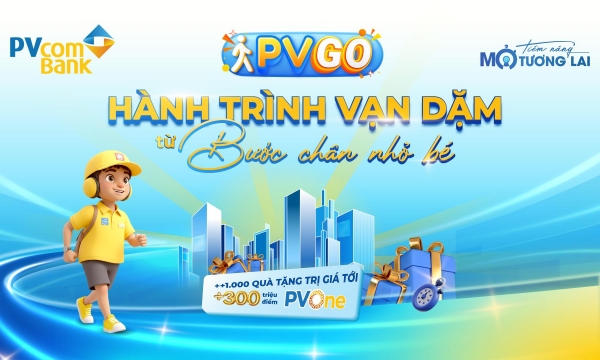 Trải nghiệm thử thách đi bộ, nhận thưởng hấp dẫn cùng PVcomBank