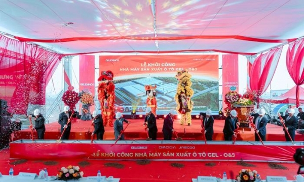 Khởi công nhà máy sản xuất ô tô vốn đầu tư 319 triệu USD tại Hưng Yên