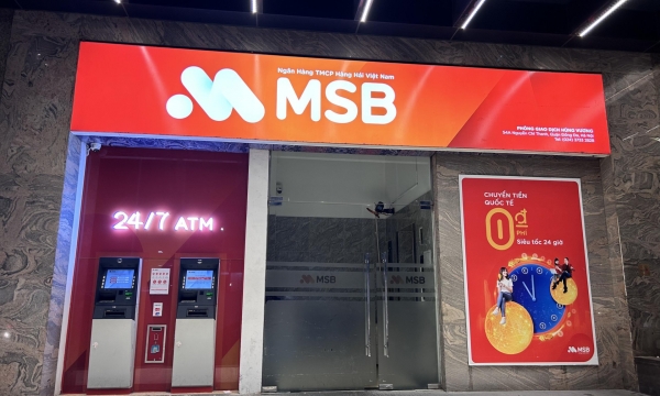 Ngân hàng MSB lãi đậm từ ngoại hối, tín dụng cá nhân tăng trưởng mạnh