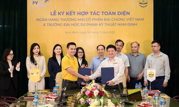 PVcomBank ký kết hợp tác cùng Trường Đại học Sư phạm Kỹ thuật Nam Định