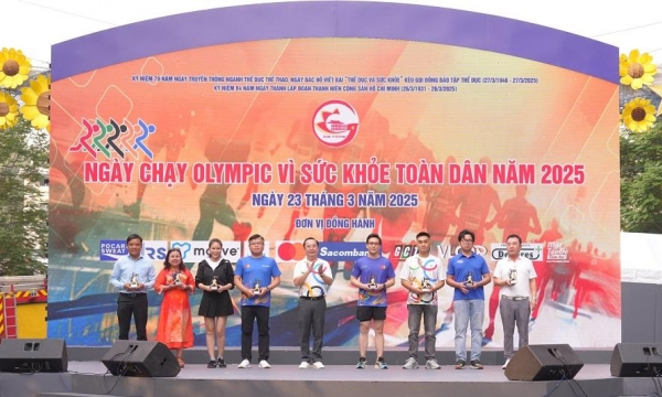 Sacombank tiếp lửa tinh thần thể thao cùng Ngày chạy Olympic vì sức khỏe toàn dân 2025