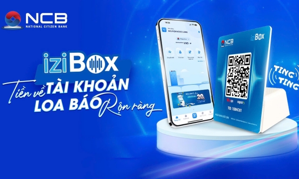 Ngân hàng NCB miễn phí dịch vụ thông báo biến động số dư bằng giọng nói iziBox