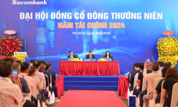 Đại hội đồng cổ đông Sacombank: Đặt mục tiêu tăng trưởng lên đến 15%, lần đầu lên kế hoạch chia cổ tức sau 9 năm