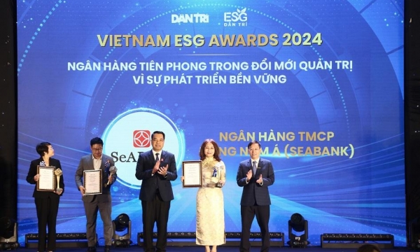 SeABank được vinh danh “Ngân hàng tiên phong trong đổi mới quản trị vì sự phát triển bền vững” tại Vietnam ESG Awards