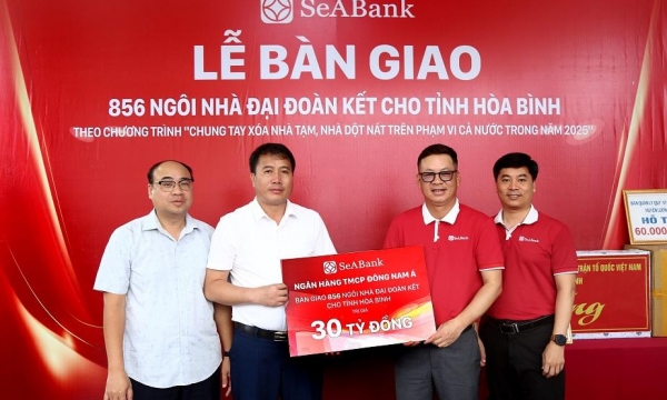 SeABank bàn giao 856 căn nhà đại đoàn kết cho tỉnh Hòa Bình