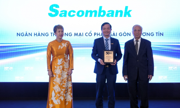 Sacombank tiếp tục ghi danh trong top 50 Công ty kinh doanh hiệu quả nhất Việt Nam năm 2025