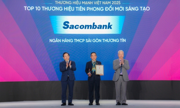 14 năm liên tiếp Sacombank giữ vững danh hiệu Thương hiệu mạnh Việt Nam
