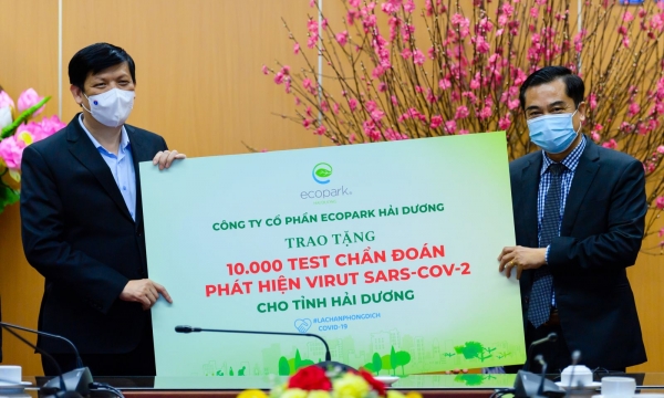 Ecopark dừng quảng cáo và sự kiện Tết để ủng hộ hàng tỷ đồng giúp Hải Dương chống Covid-19