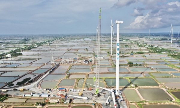 Nhà máy Điện gió Kosy Bạc Liêu: Tăng tốc về đích, đảm bảo phòng chống dịch Covid-19
