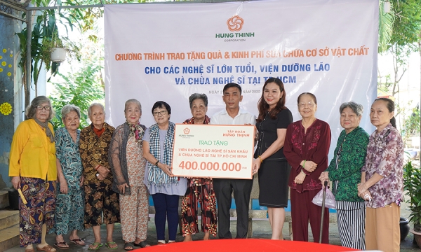 Tập đoàn Hưng Thịnh mang yêu thương đến Viện dưỡng lão nghệ sĩ tại TP.HCM