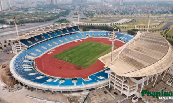 Cận cảnh công trường cải tạo sân Mỹ Đình phục vụ SEA Games 31
