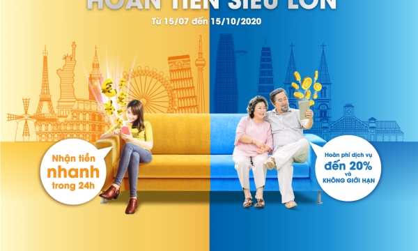 'Chuyển tiền siêu nhanh - Hoàn tiền siêu lớn' cùng SCB