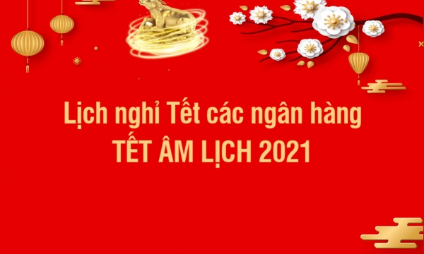 Lịch nghỉ tết ngân hàng 2021 vào dịp tết Nguyên Đán Tân Sửu