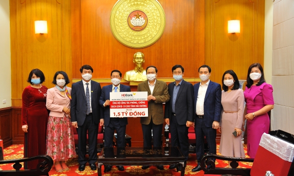 HDBank hỗ trợ tỉnh Hải Dương 1,5 tỷ đồng phòng chống dịch Covid- 19