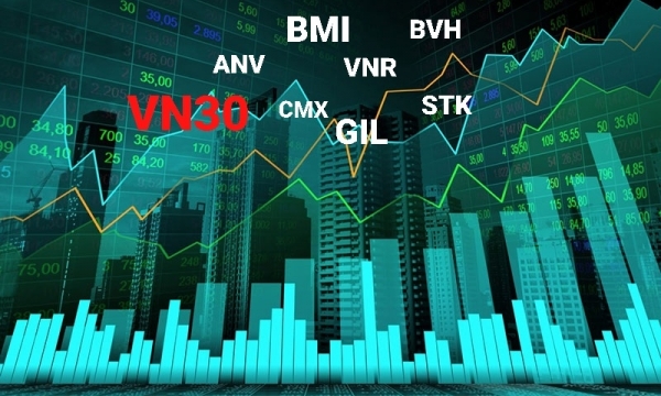 Tin nhanh chứng khoán ngày 15/4: Trái ngược VN30 giảm mạnh, nhóm bảo hiểm, thuỷ sản, dệt may tăng trần