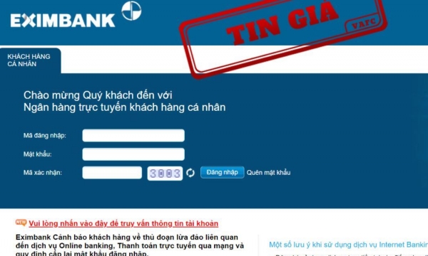 Giả mạo ngân hàng để lừa đảo ngày càng trở nên tinh vi