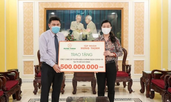 Tập đoàn Hưng Thịnh ủng hộ 20 tỷ đồng chống dịch Covid-19