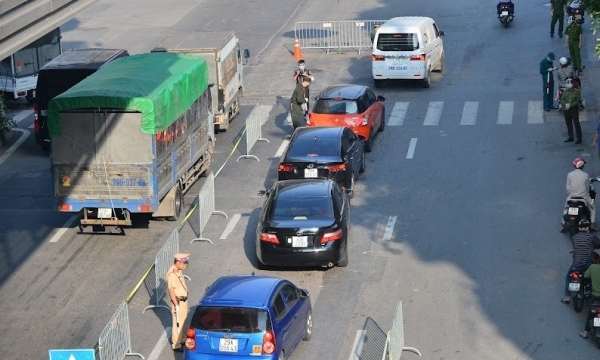 Chi tiết các chốt kiểm soát ra vào “vùng đỏ” ở Hà Nội