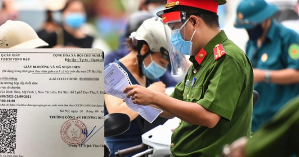 Hình ảnh mẫu giấy đi đường mới nhất Hà Nội cấp cho doanh nghiệp