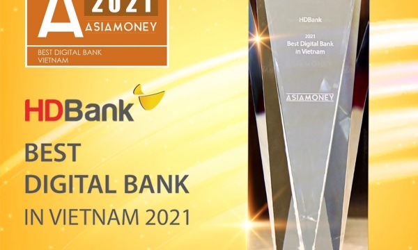 HDBank đoạt giải 'Ngân hàng số tốt nhất Việt Nam 2021' sau khi đẩy mạnh chuyển đổi số