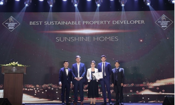 Sunshine Homes thắng đậm với nhiều hạng mục giải thưởng quan trọng tại Dot Property Vietnam Awards 2021