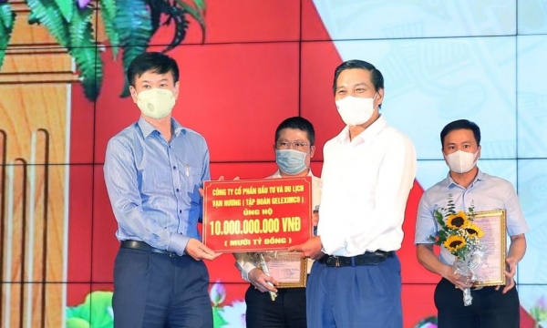 Geleximco tiếp tục ủng hộ 10 tỷ đồng cho Quỹ vắc-xin phòng, chống dịch COVID-19