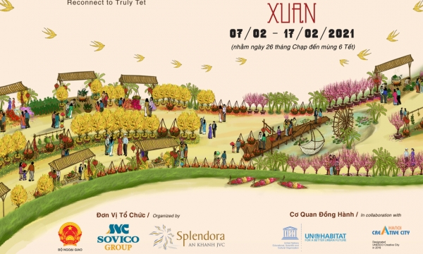 Đường hoa 'Home Hanoi Xuan 2021' sắp xuất hiện tại Hà Nội