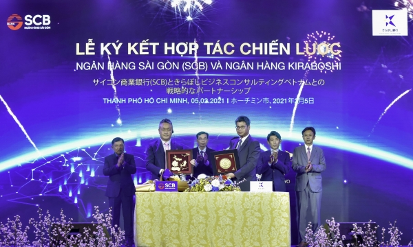 SCB ký kết hợp tác chiến lược với đại diện ngân hàng Kiraboshi tại Việt Nam