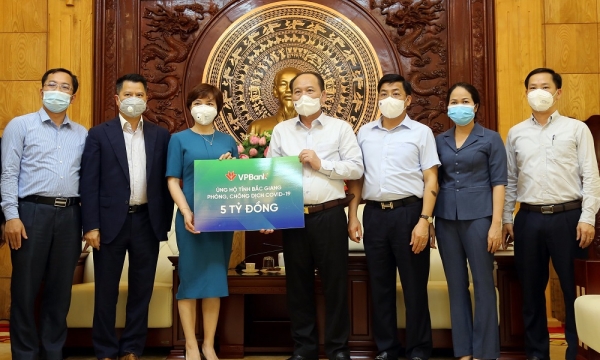 VPBank tiếp tục ủng hộ 10 tỷ đồng phòng chống dịch Covid-19