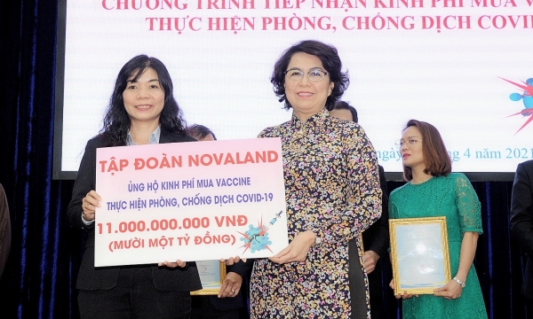 Chống dịch như chống giặc, Tập đoàn Novaland tiếp tục ủng hộ 11 tỷ đồng mua vắc xin phòng dịch