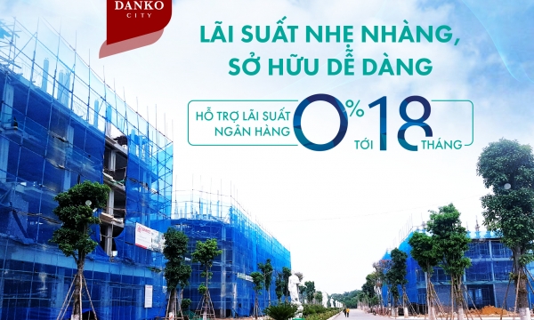 Hỗ trợ lãi suất 0% - Giảm áp lực tài chính cho khách hàng dự án Danko City