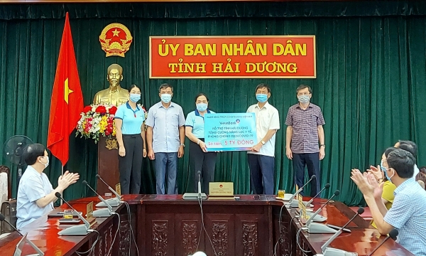 VietinBank ủng hộ tỉnh Hải Dương 5 tỷ đồng phòng, chống dịch COVID-19