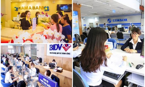 Lợi nhuận ngân hàng NamABank, Eximbank và BIDV biến động lớn sau soát xét