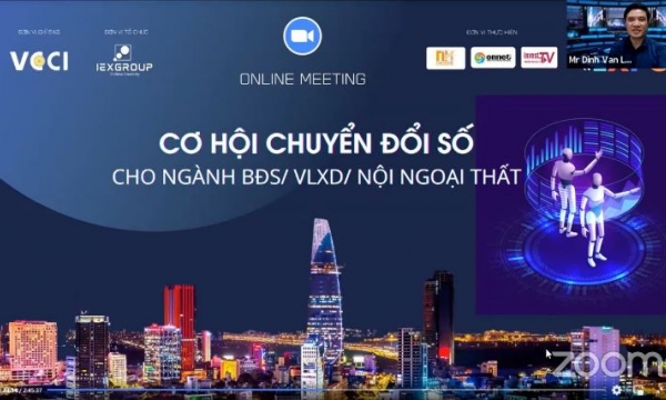 Doanh nghiệp BĐS, VLXD, Nội ngoại thất chuyển đổi số để 'sống chung' với đại dịch