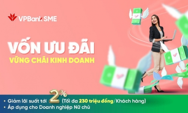 Tin nhanh ngân hàng ngày 19/10: VPBank giảm lãi suất, tăng ưu đãi cho doanh nghiệp có phụ nữ làm chủ