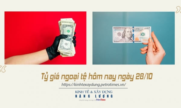 Tỷ giá ngoại tệ hôm nay ngày 28/10: Đồng USD giảm nhẹ