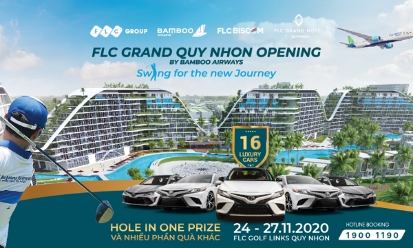 16 xe sang chờ đón golfer trong giải đấu mừng khánh thành khách sạn FLCGrand Hotel Quy Nhon