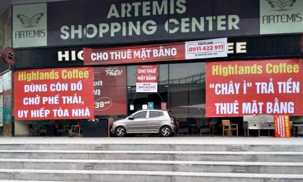 Bị tố chây ì trả tiền thuê mặt bằng, phía Highlands Coffee 'phản pháo'
