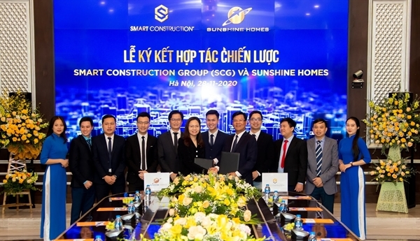 Smart Construction Group (SCG) ký hợp tác chiến lược với Sunshine Homes